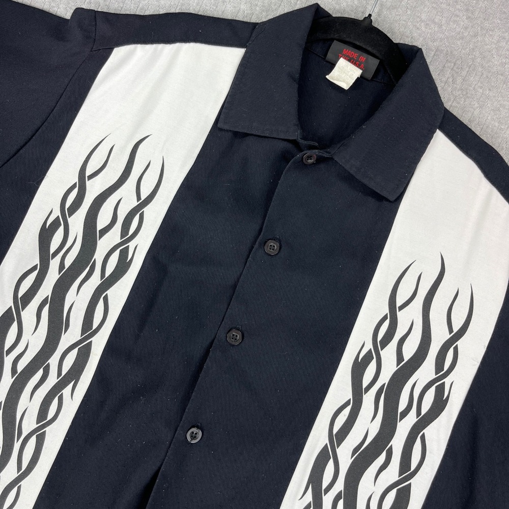 Vintage Sinister Clothing Shirt Men XL legendary pinstriper Hot Rods of Norco